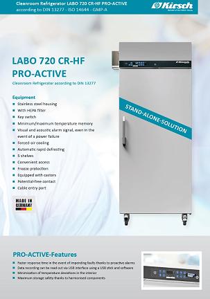 LABO 720 CR HF Pro Active Cleanroom EN