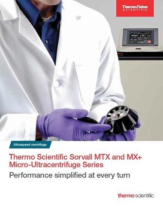 Sorvall MTX and MX+ Micro Ultracentrifuge Series